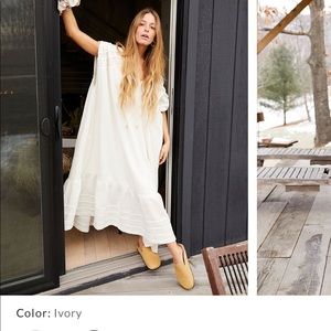 Free People In The Mood For This Midi Dress color ivory